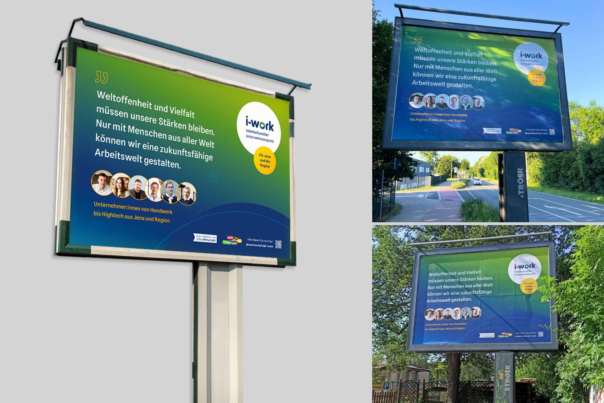 iwork-Kampagnendesign: Großflächenplakate