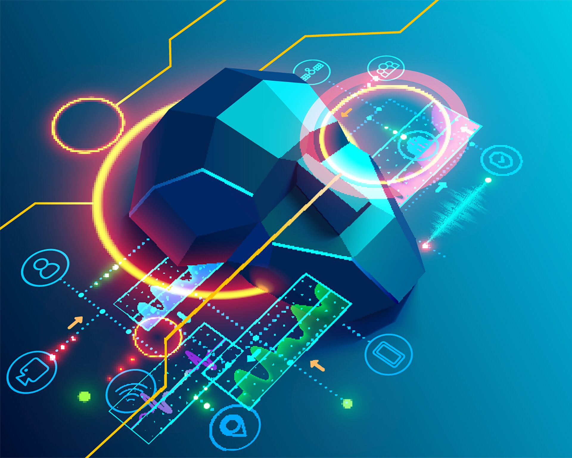 Symbolfoto mit künstlicher Intelligenz steht für das Thema „Förderung für Unternehmen”